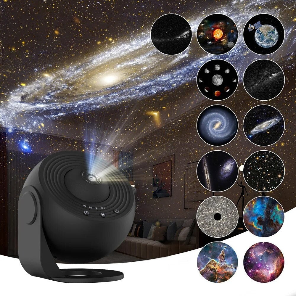Galaxy projector night light with HD discs - product photo 7