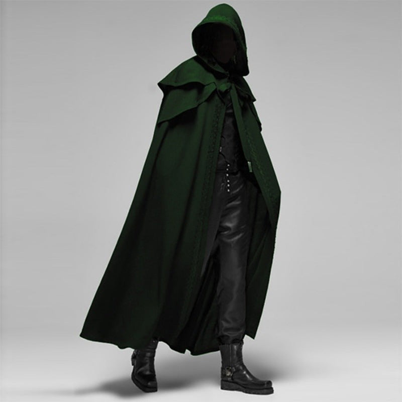 Full-length quilted hooded cape - product photo 4