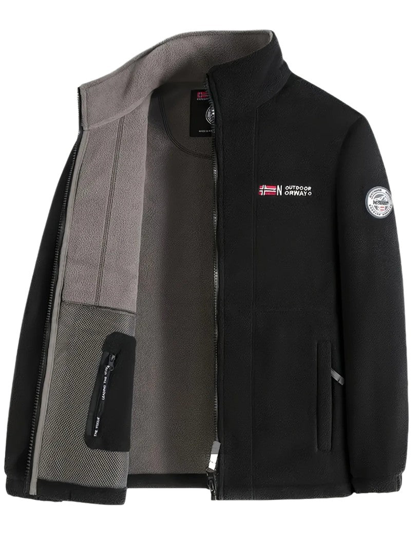 Men's windproof fleece jacket - product photo 16