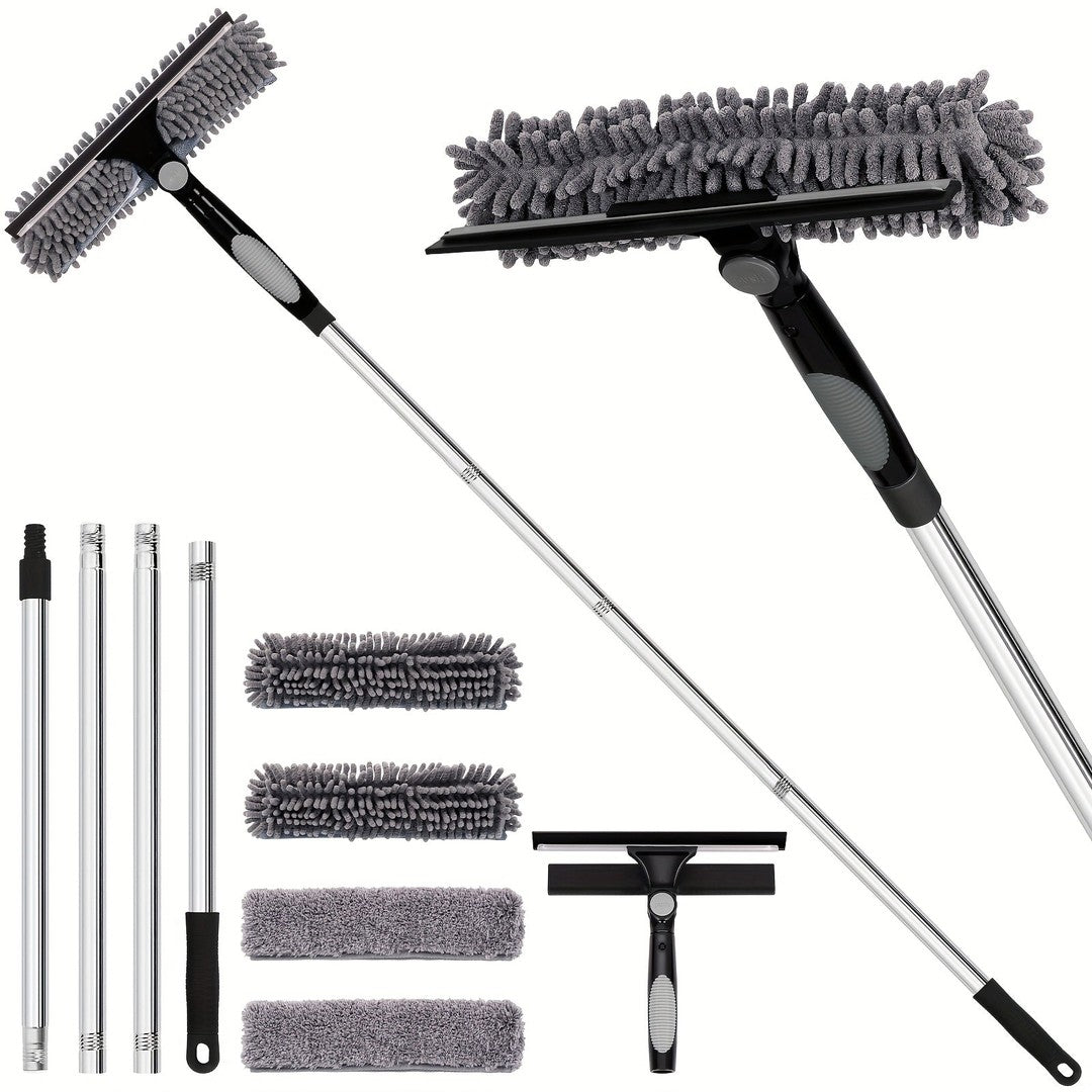 Telescopic window cleaner with squeegee - product photo 3