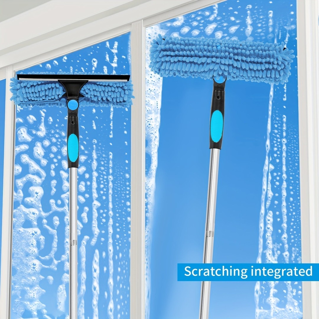 Telescopic window cleaner with squeegee - product photo 5