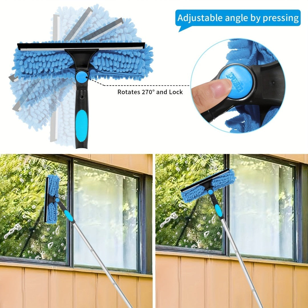 Telescopic window cleaner with squeegee - product photo 7