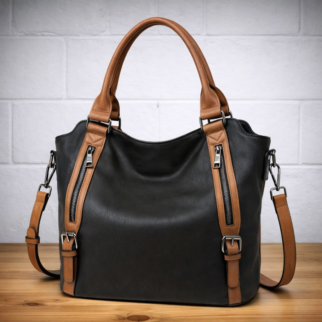 Woman wearing the Paulina women's elegant bag, 8 view