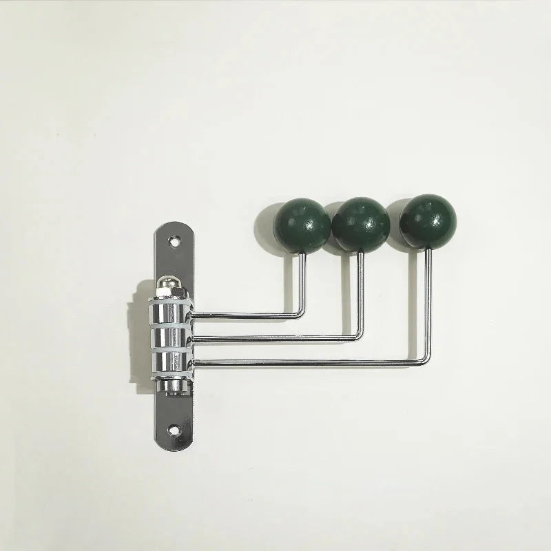 Metal wall coat rack with round knobs - product photo 10
