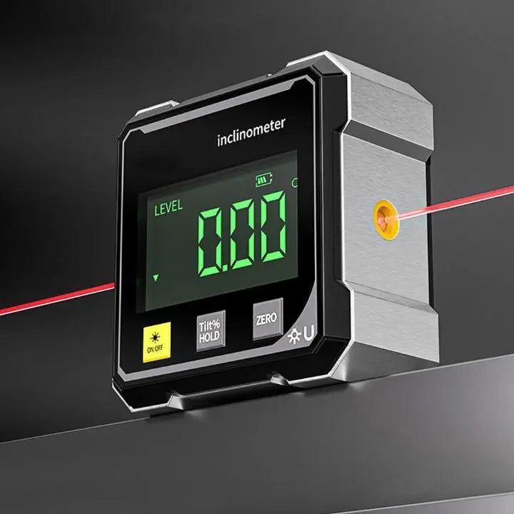 Digital laser angle gauge with magnetic base - product photo 4