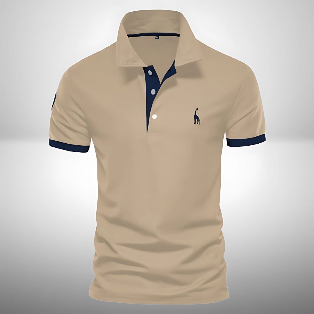 Victor | Men's Slim Fit Contrast Trim Polo