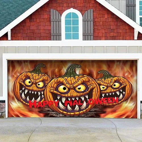 Halloween garage door cover - product photo 17