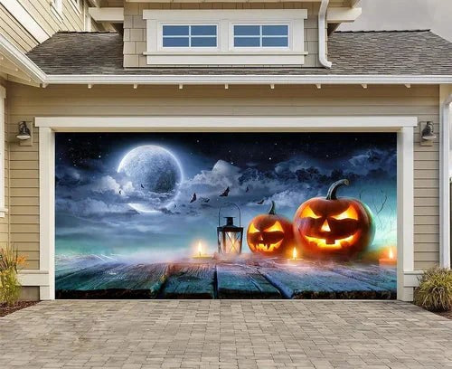 Halloween garage door cover - product photo 22