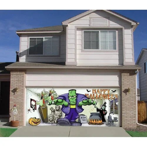 Halloween garage door cover - product photo 6