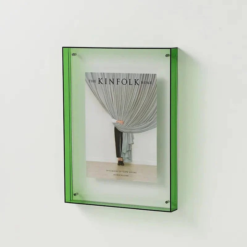 Colored acrylic floating photo frame - product photo 7