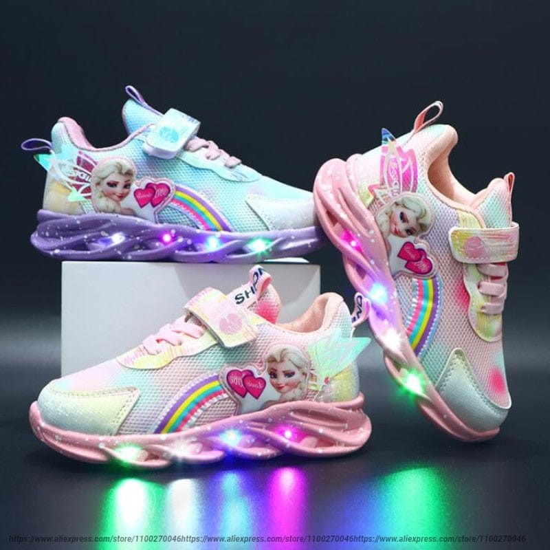 Glitter LED sneaker with motion-activated lights - product photo 1