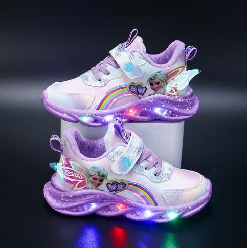 Glitter LED sneaker with motion-activated lights - product photo 4
