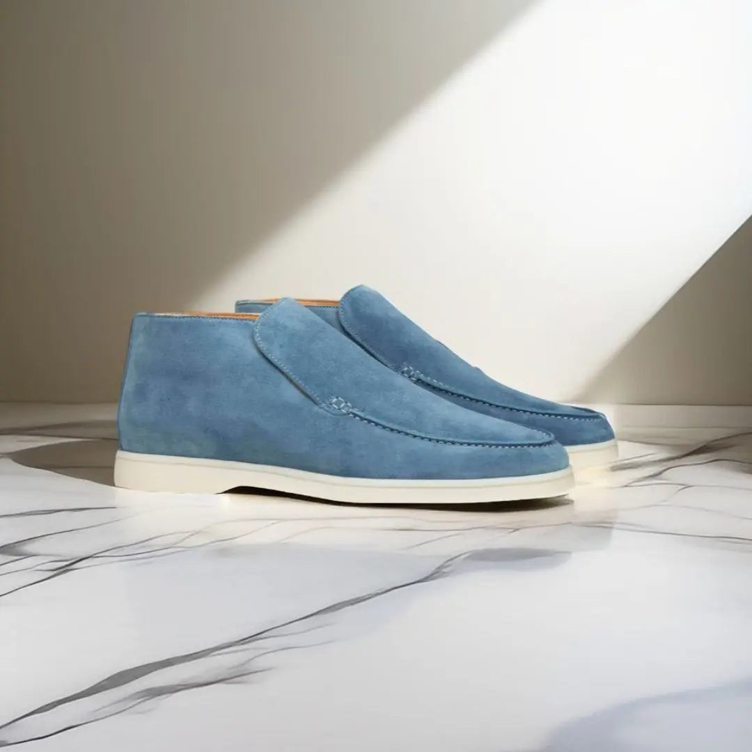 Man wearing the Ptolemy men's casual breathable shoes, 10 view