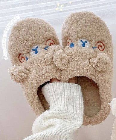 Fluffy animal house slippers - product photo 14