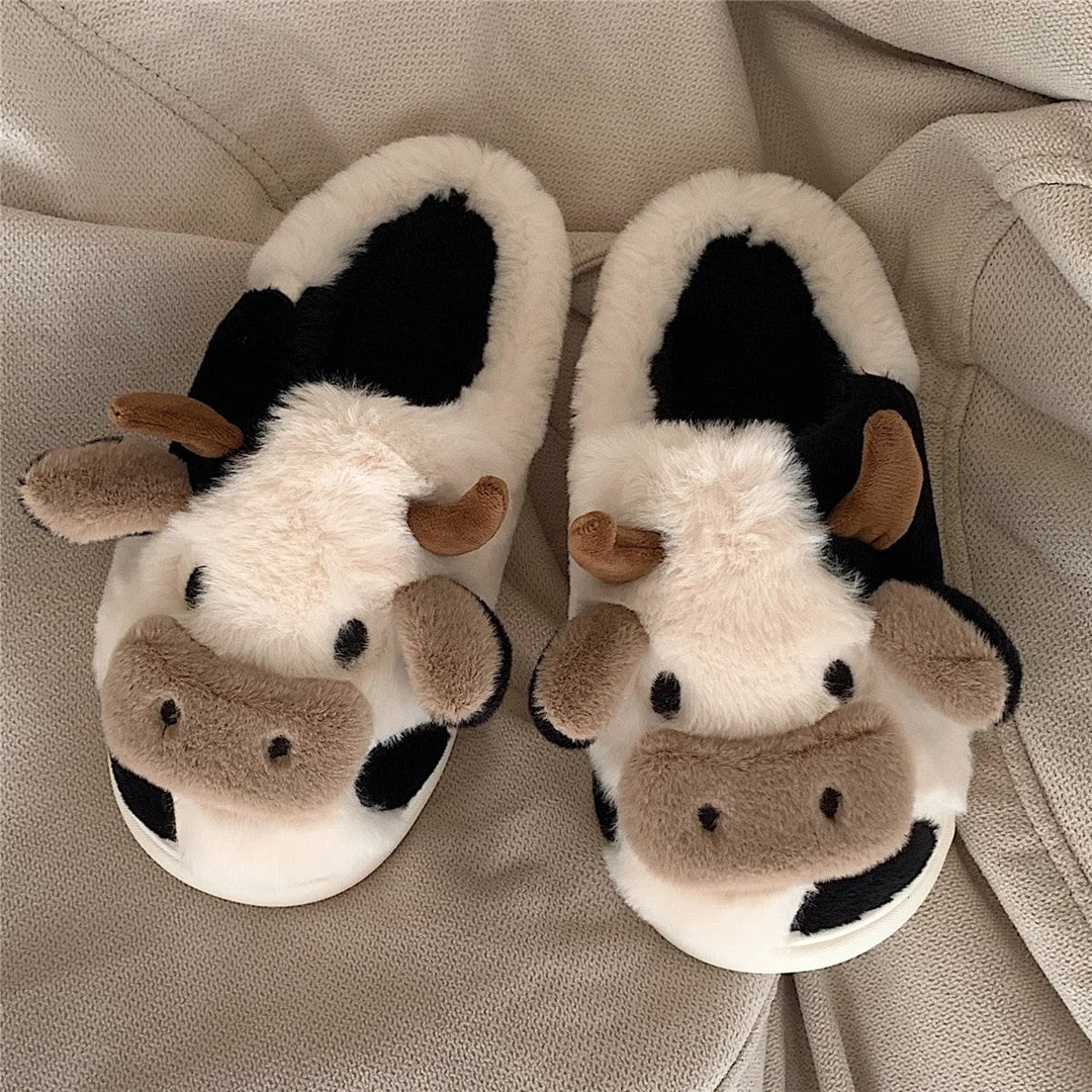 Fluffy animal house slippers - product photo 6
