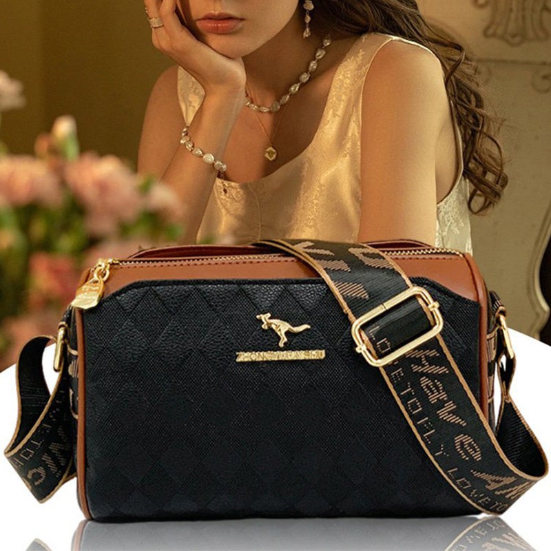 Three-compartment quilted crossbody bag - product photo 6