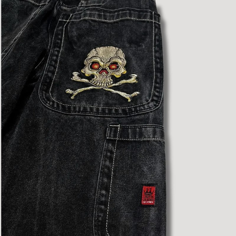 High-waist baggy wide-leg jeans - product photo 3