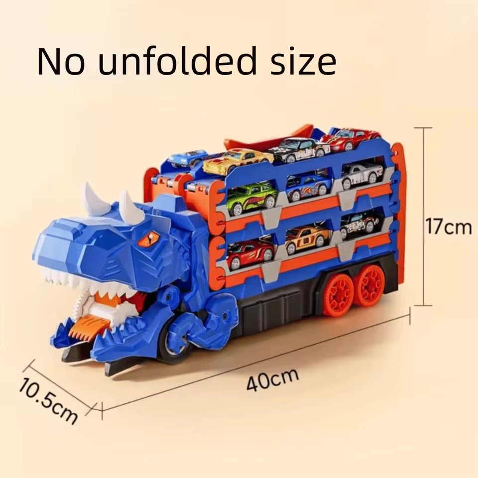 Transforming dinosaur race track playset - product photo 3
