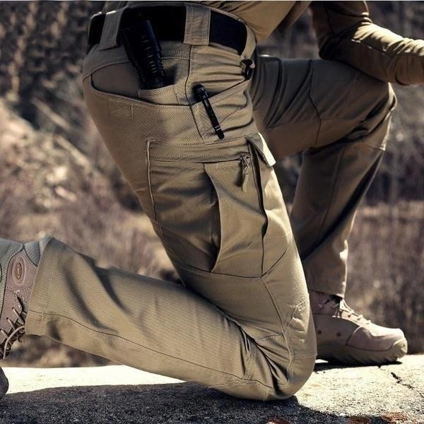 Water-repellent cargo pants with multiple pockets - product photo 6
