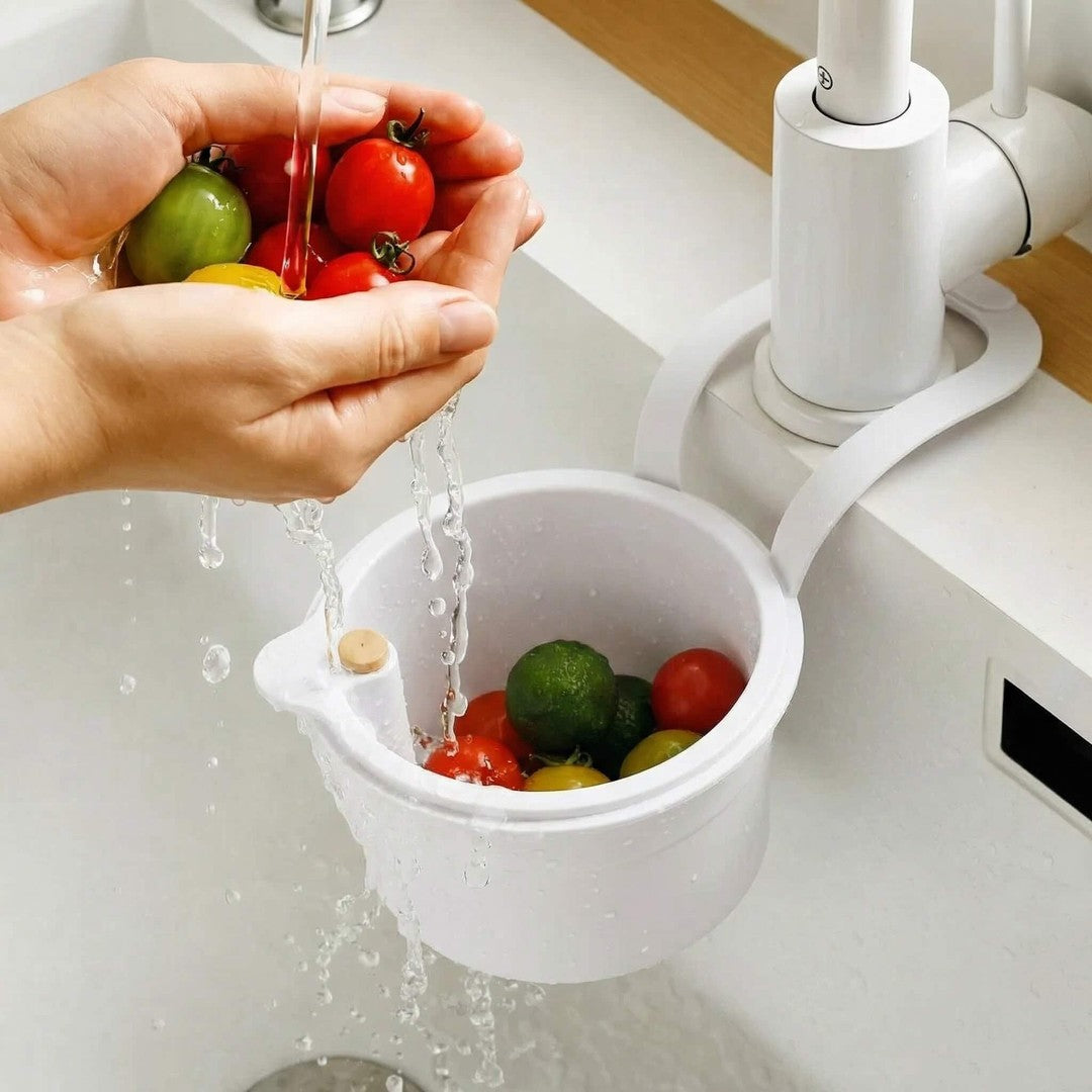 Hanging drain basket strainer with two-stage filter - product photo 9