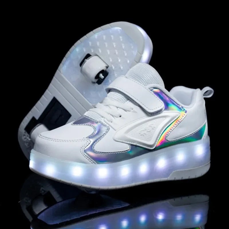 LED light-up sneaker with retractable heel wheels - product photo 15