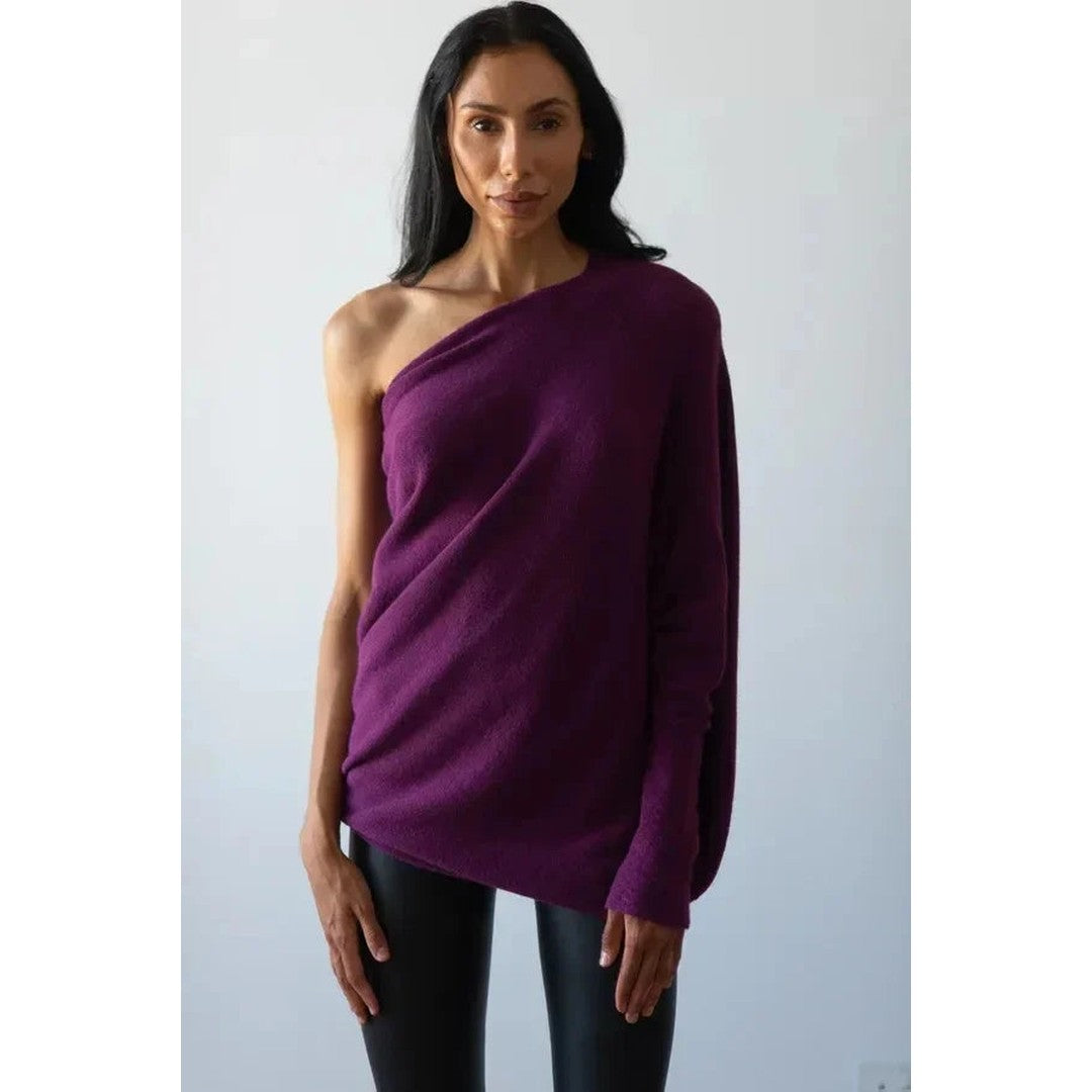 Woman wearing the Romy women's knit sweater, 9 view