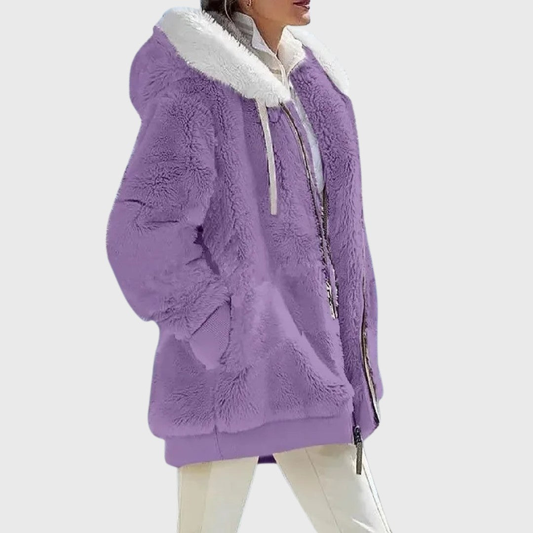 Woman wearing the Rosanna women's elegant jacket, 11 view