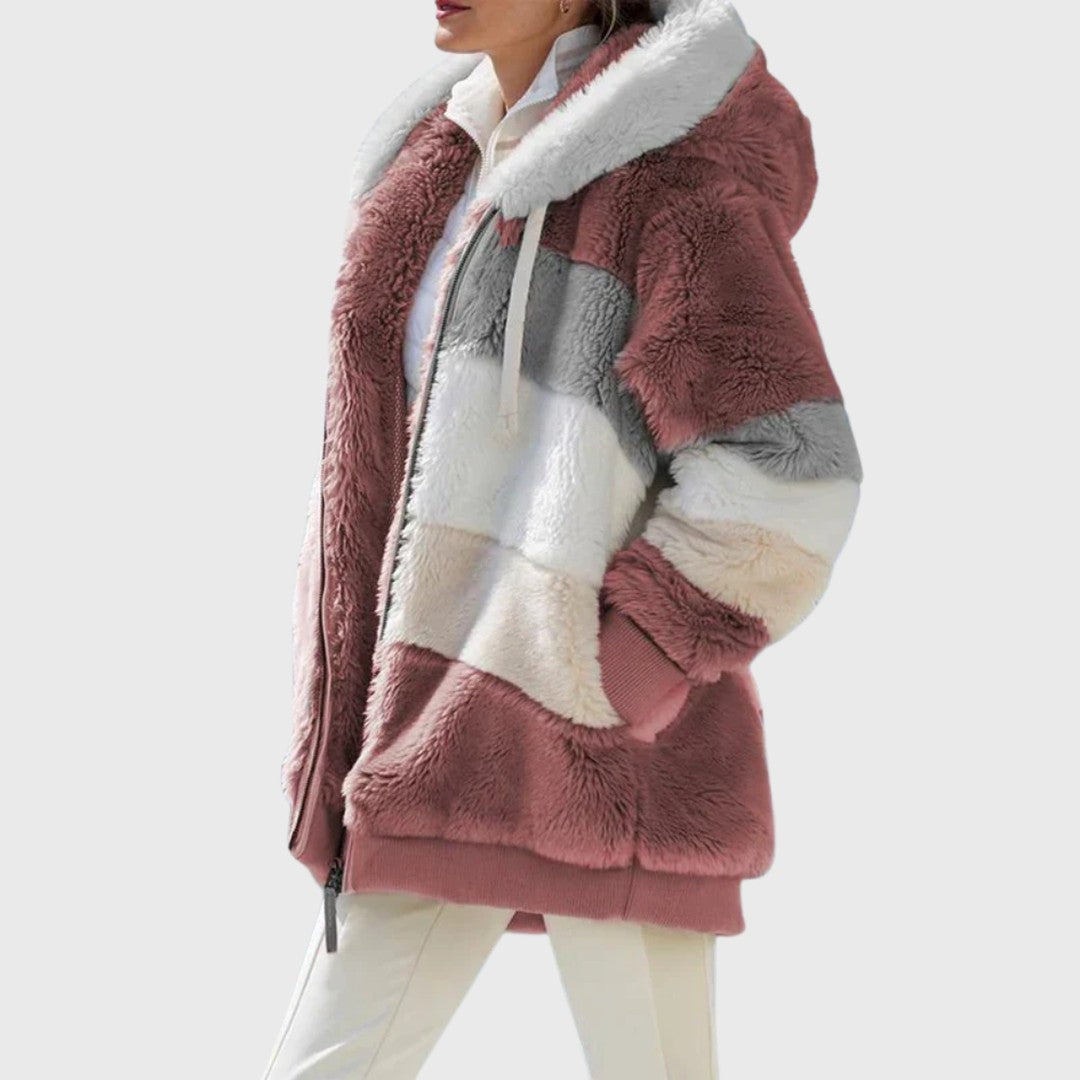 Woman wearing the Rosanna women's elegant jacket, 7 view