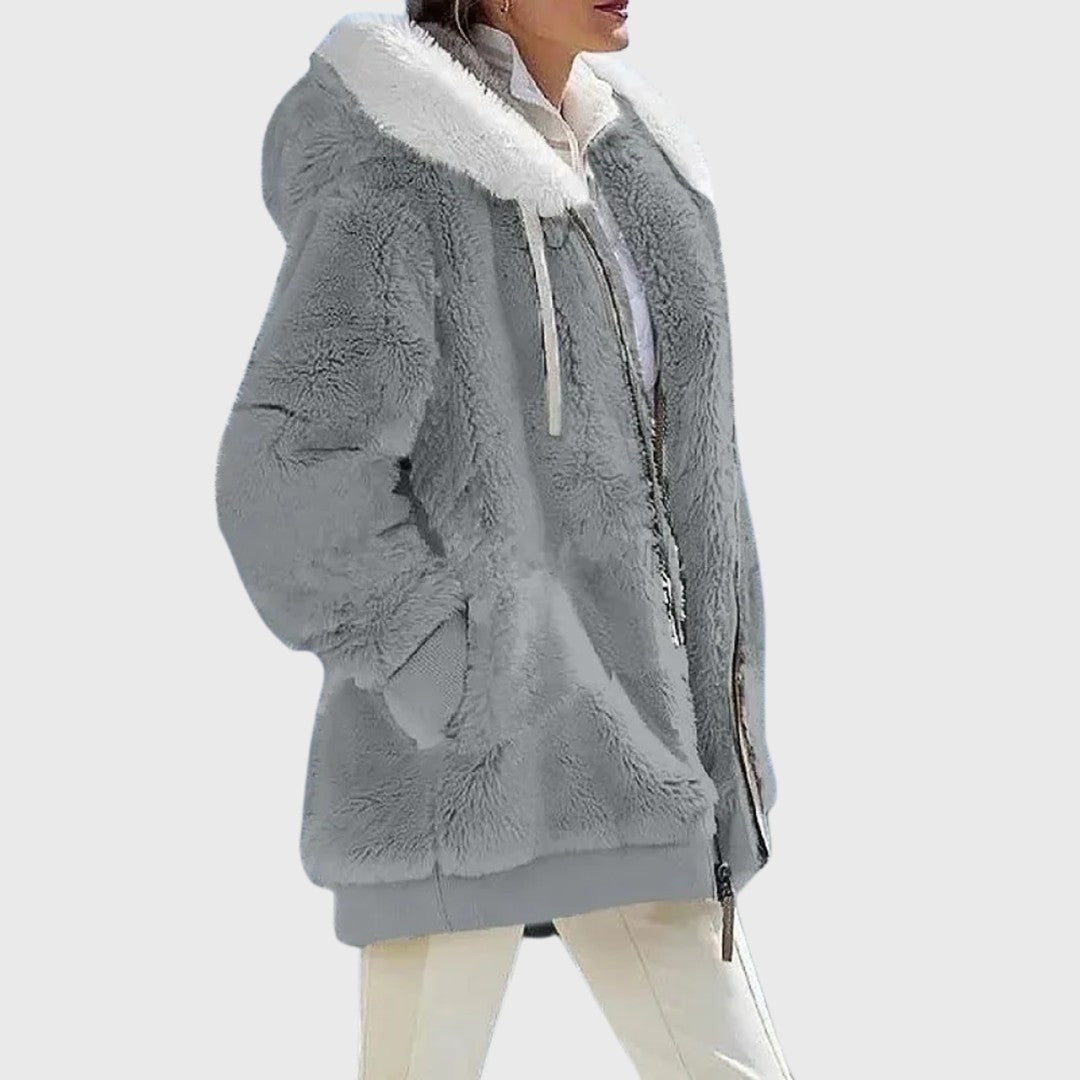 Woman wearing the Rosanna women's elegant jacket, 9 view
