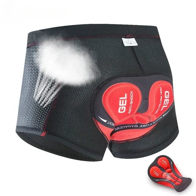 Padded riding liner shorts with gel seat - product photo 5