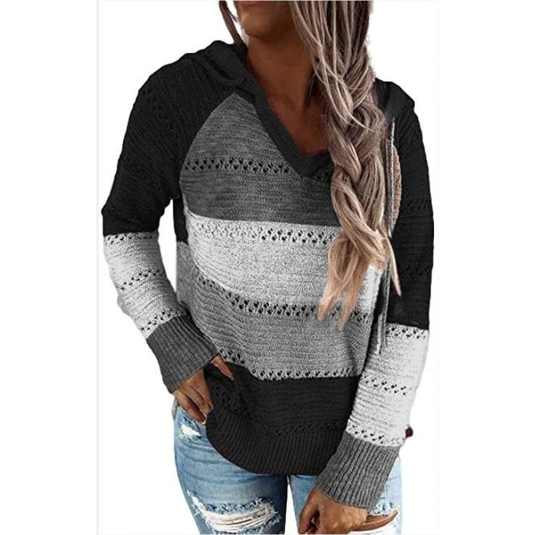 Woman wearing the Sasha women's hoodie, 7 view
