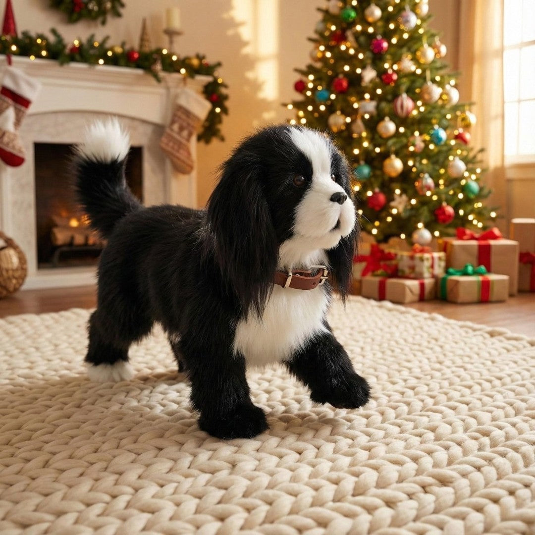 Plush toy dog that walks and barks - product photo 2