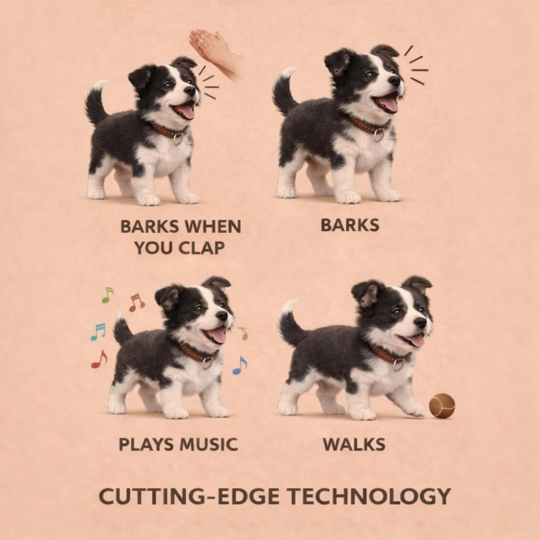 Plush toy dog that walks and barks - product photo 6