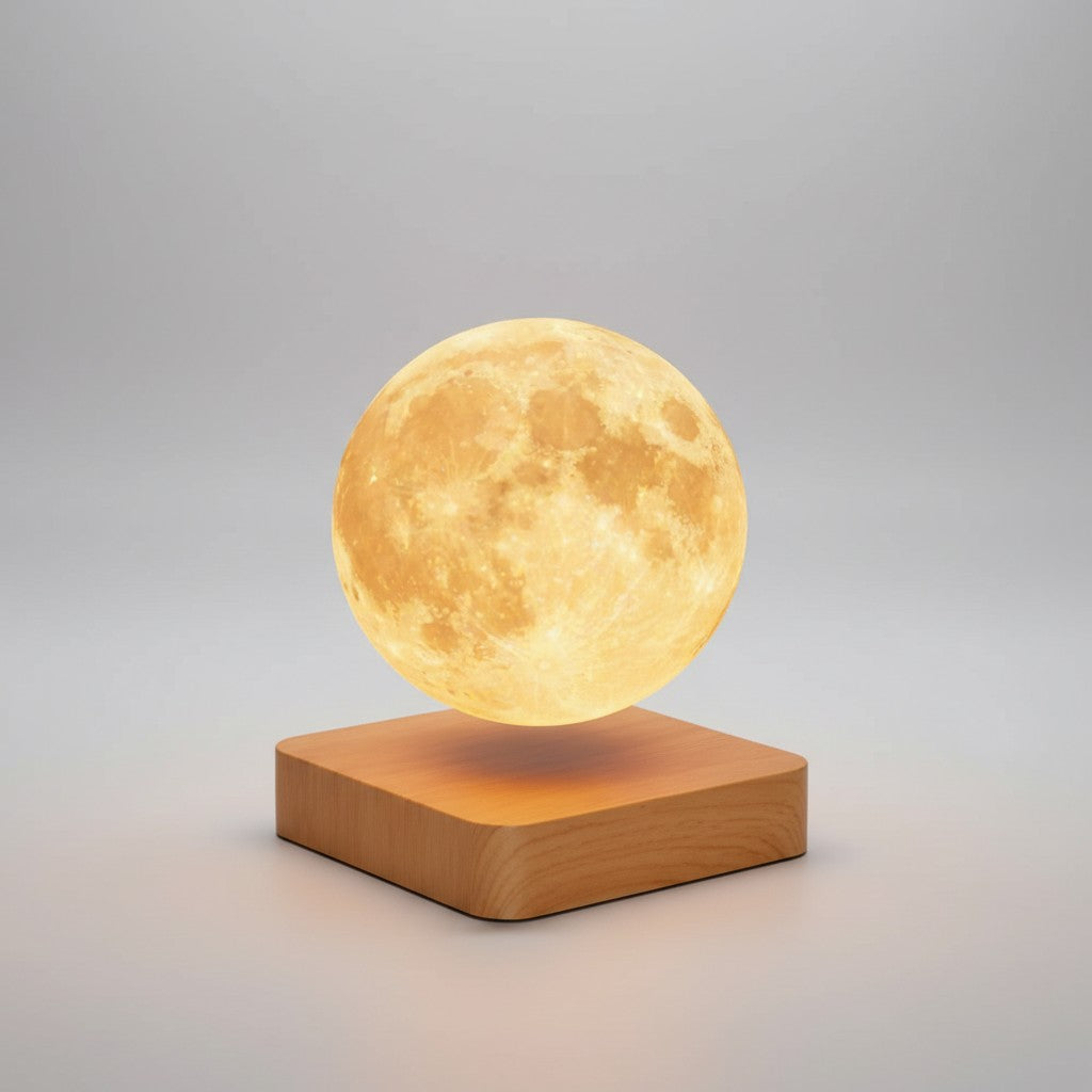 Floating magnetic levitation moon lamp - product photo 2