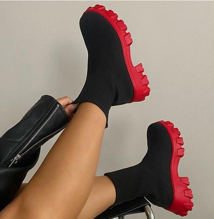 Women's fabric ankle boots - product photo 8