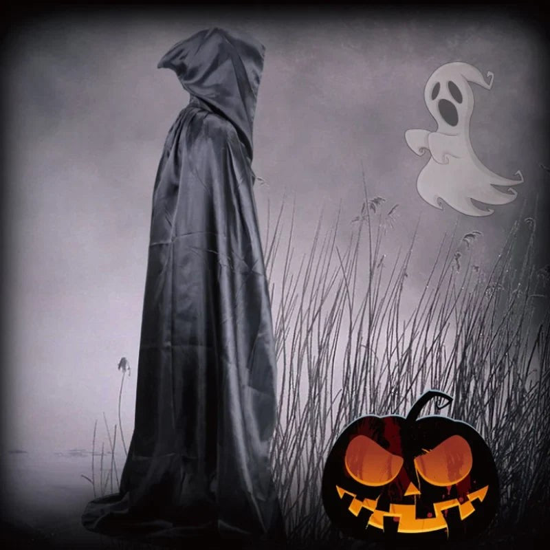 Long hooded cape for costume wear - product photo 7