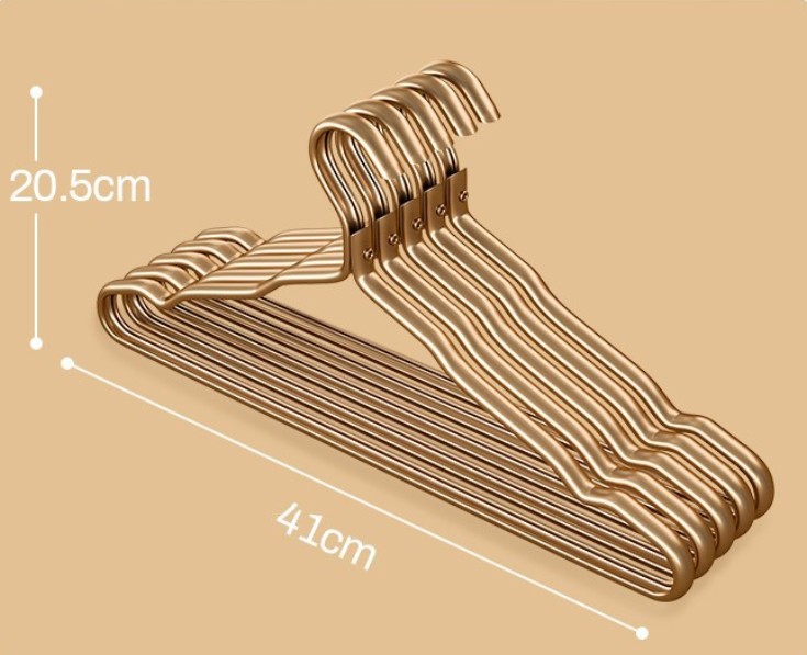 Slim non-slip aluminum clothes hangers - product photo 4