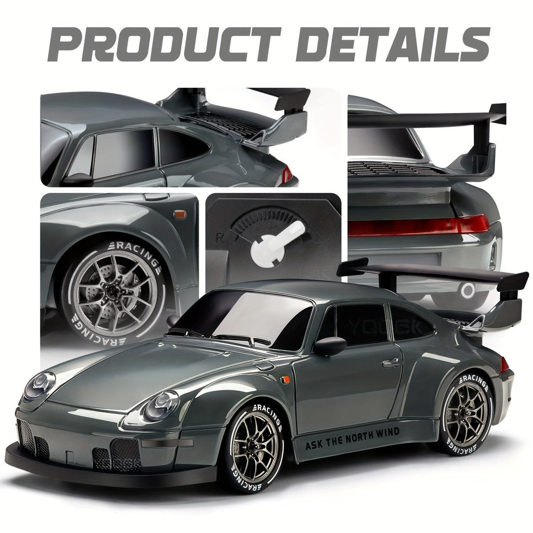 Radio-controlled drift car with light-up wheels - product photo 10