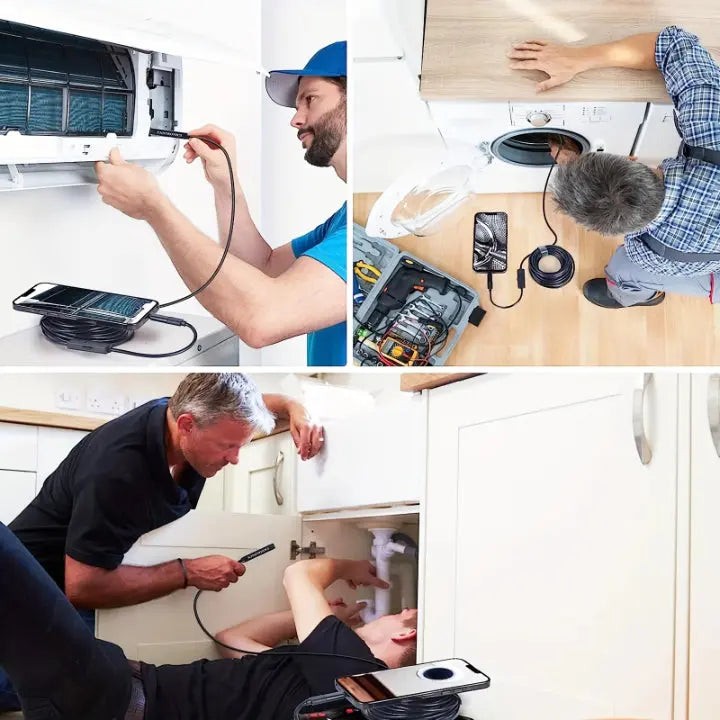 HD endoscope borescope camera with flexible cable - product photo 5