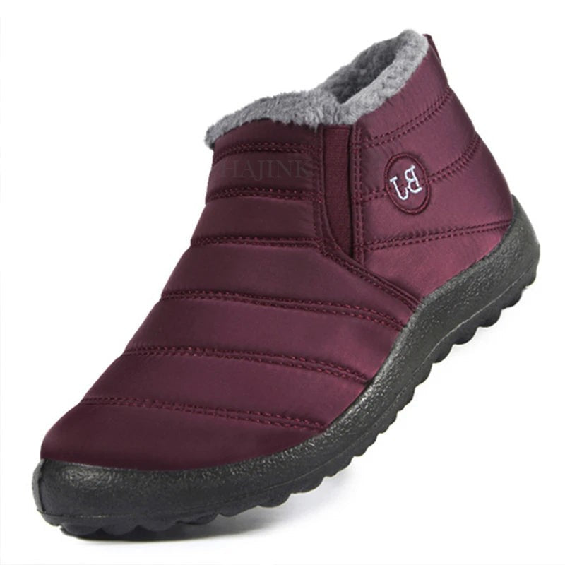 Waterproof lined winter slip-on boots - product photo 3