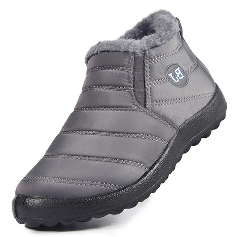 Waterproof lined winter slip-on boots - product photo 4