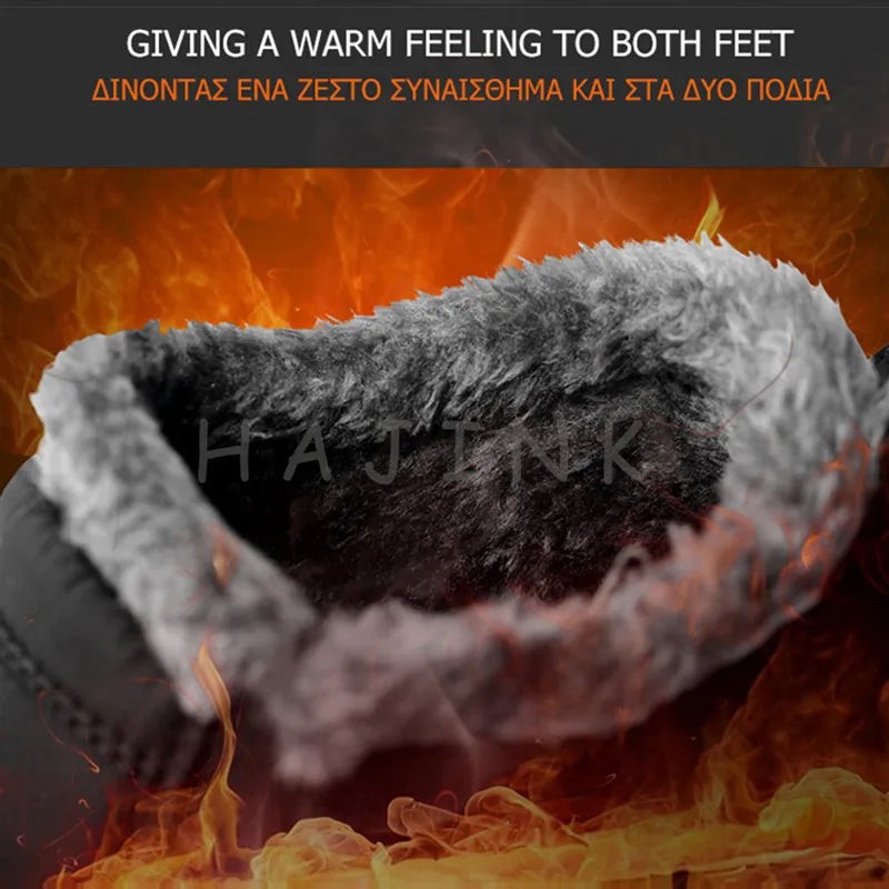 Waterproof lined winter slip-on boots - product photo 7