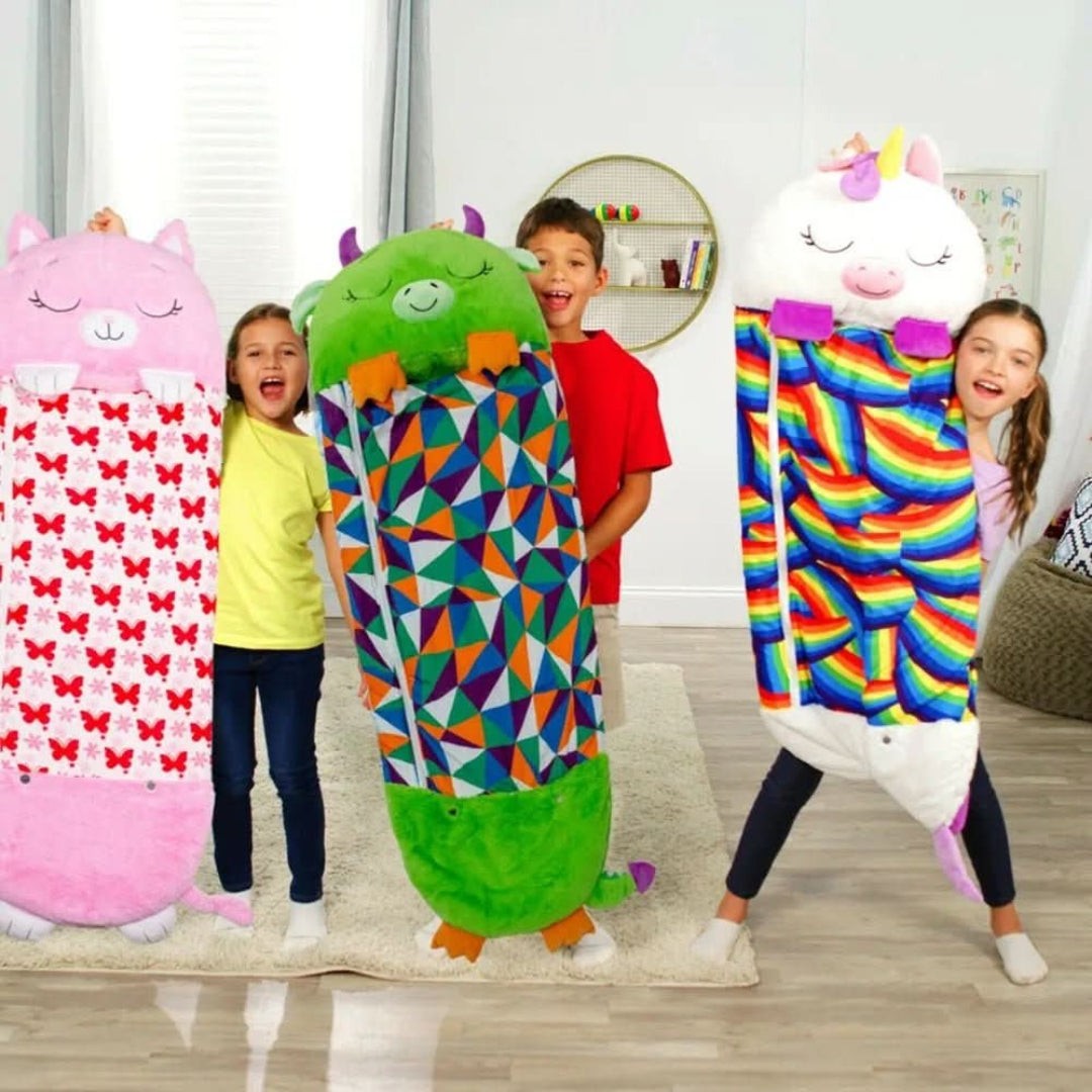 Plush children's sleeping bag with cuddle toy - product photo 1