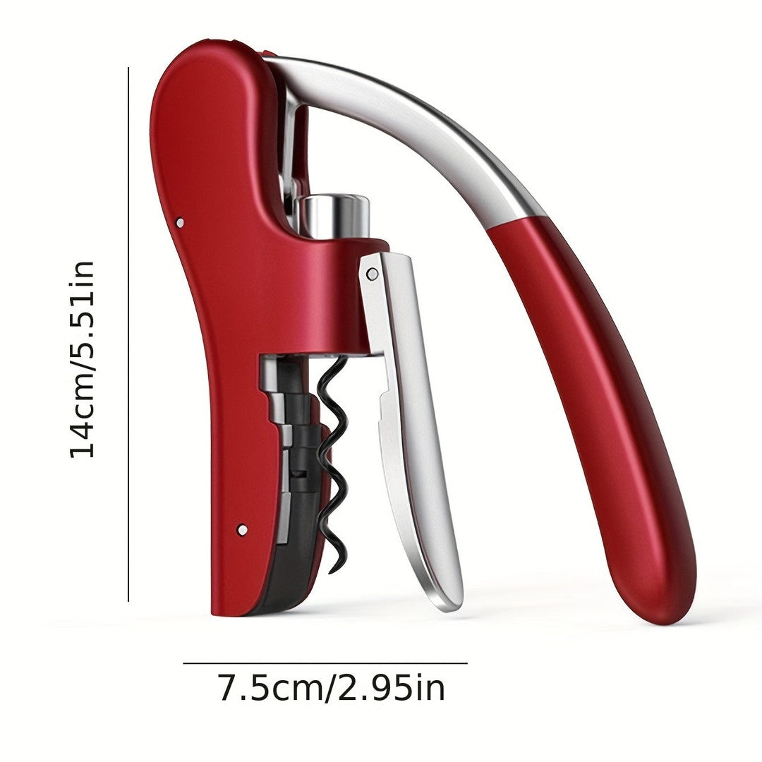 Lever-action corkscrew wine opener - product photo 2