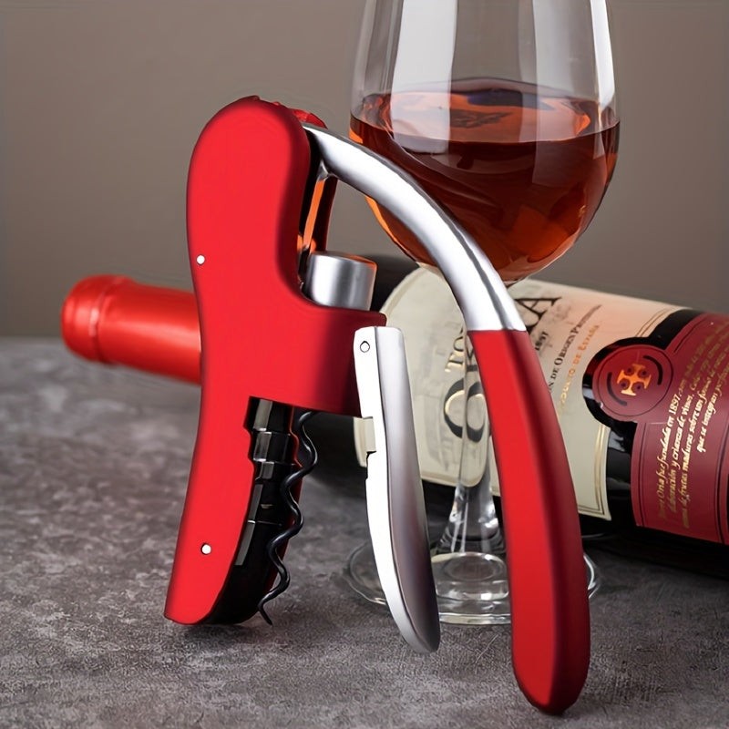 Lever-action corkscrew wine opener - product photo 3