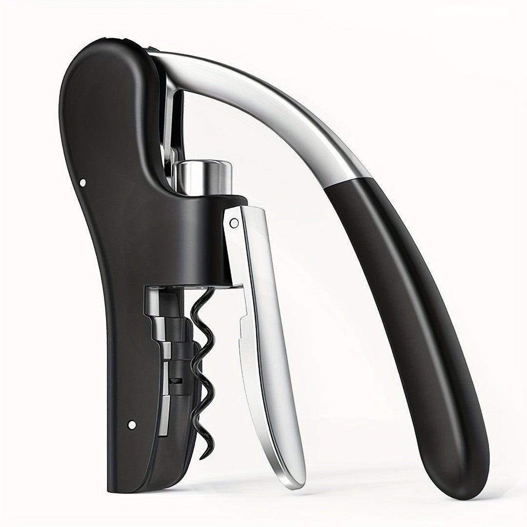 Lever-action corkscrew wine opener - product photo 8