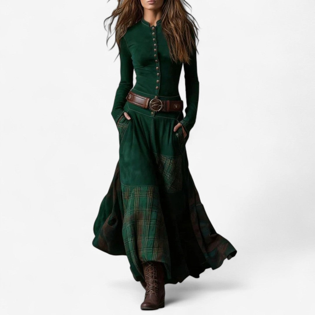 Woman wearing the Sorrel women's suede dress, 8 view