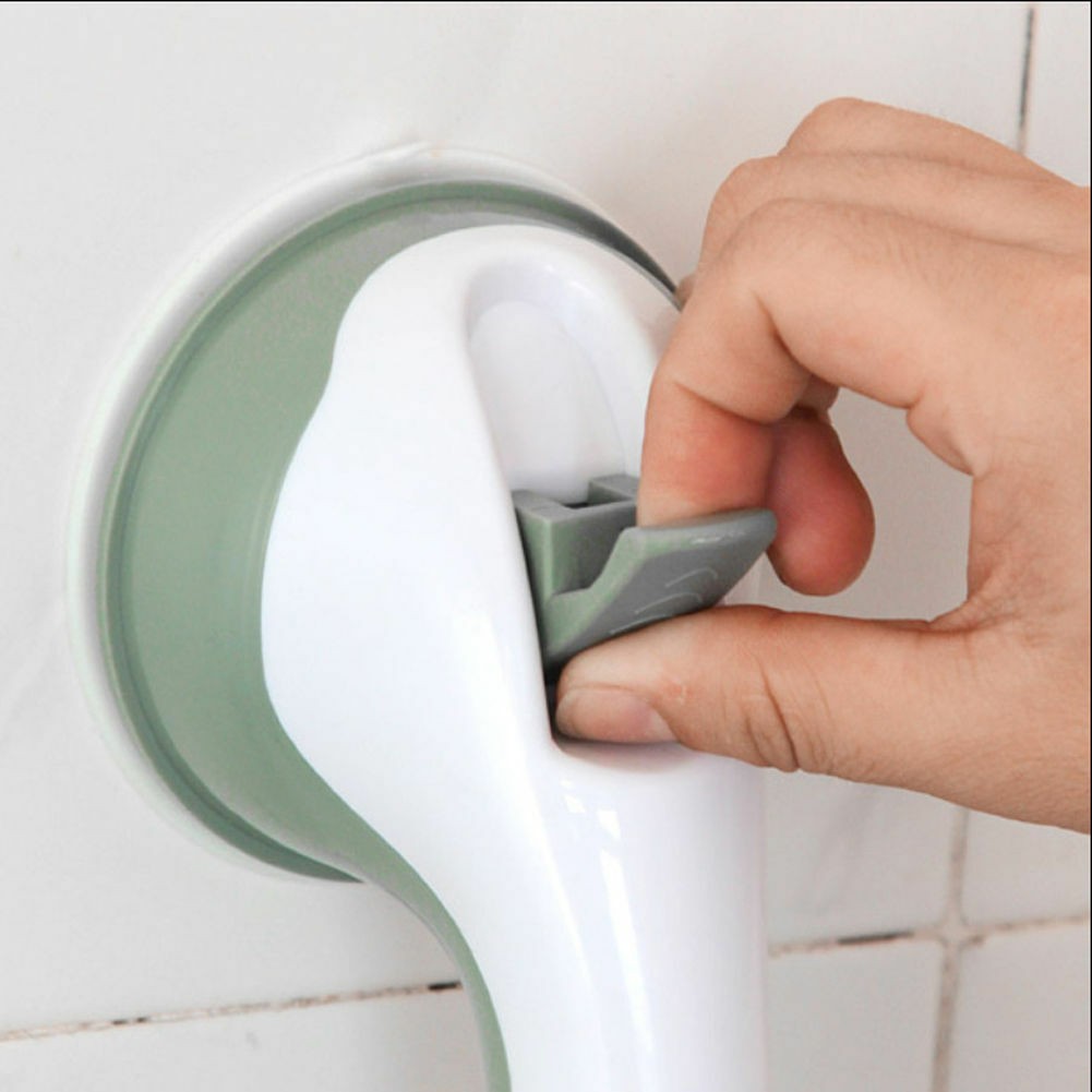 Suction-mounted bathroom grab handle - product photo 8