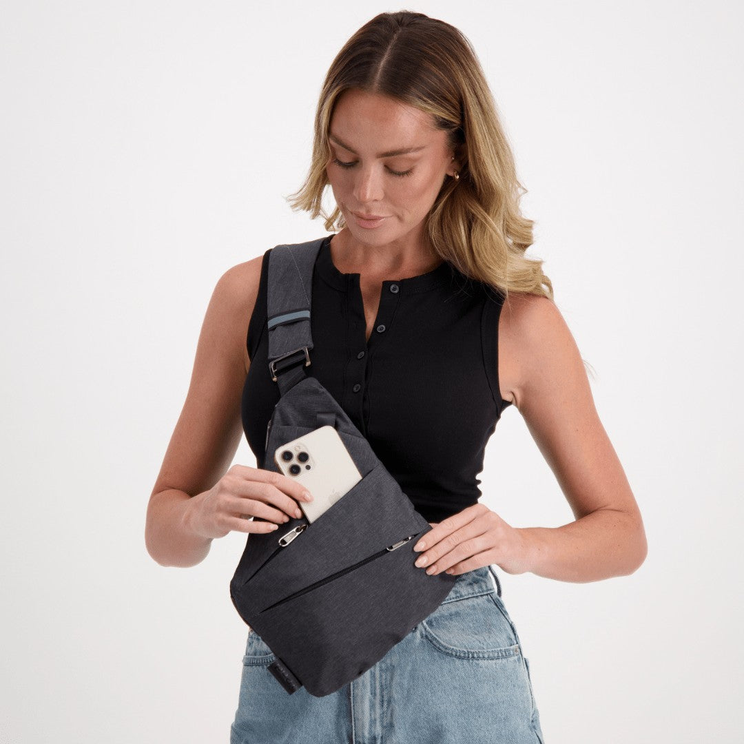 Anti-theft RFID crossbody sling bag - product photo 2