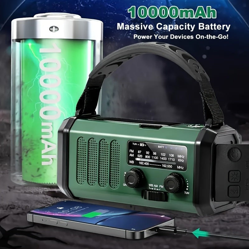 Solar and hand crank emergency weather radio - product photo 2